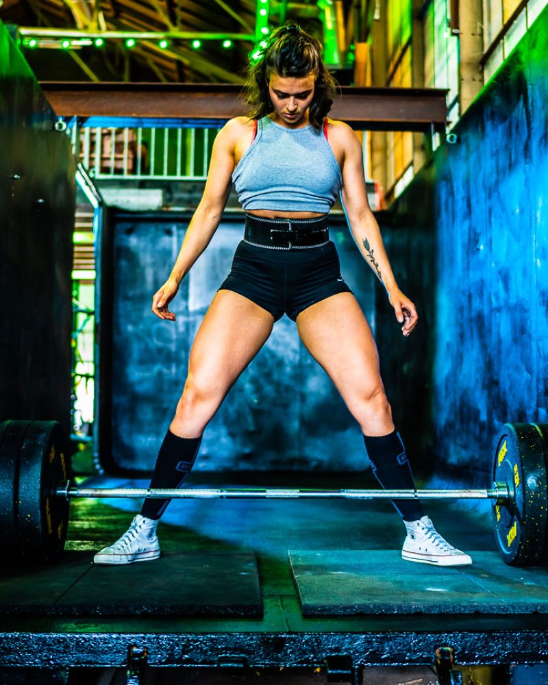 powerliften, in opperste concentratie